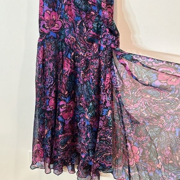 REVOLVE X MISA Los Angeles Colette Midi Dress in Flora Electric MEDIUM new w tag - Picture 6 of 10